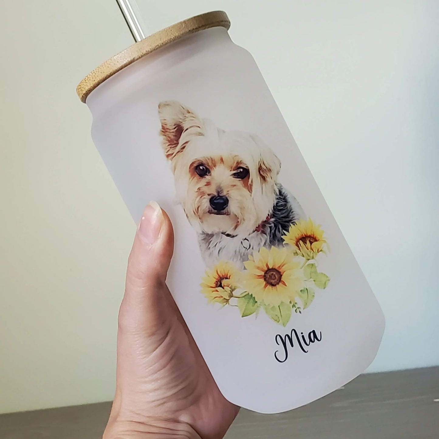 Custom Pet Photo Tumbler - Wags and Willows