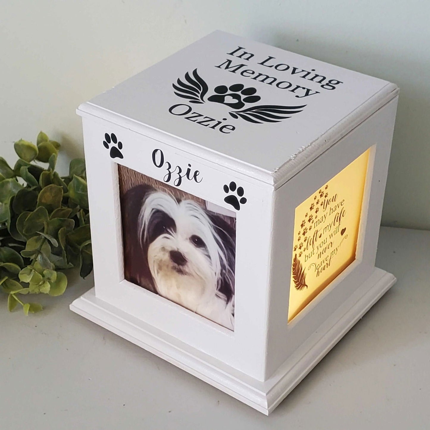 Custom Pet Urn: Personalized Dog Urn, Custom Cat Urn, Small Dog Urn - Wags and Willows