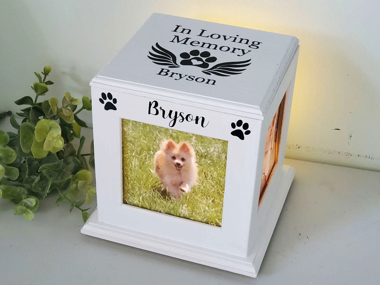 Custom Pet Urn: Personalized Dog Urn, Custom Cat Urn, Small Dog Urn - Wags and Willows