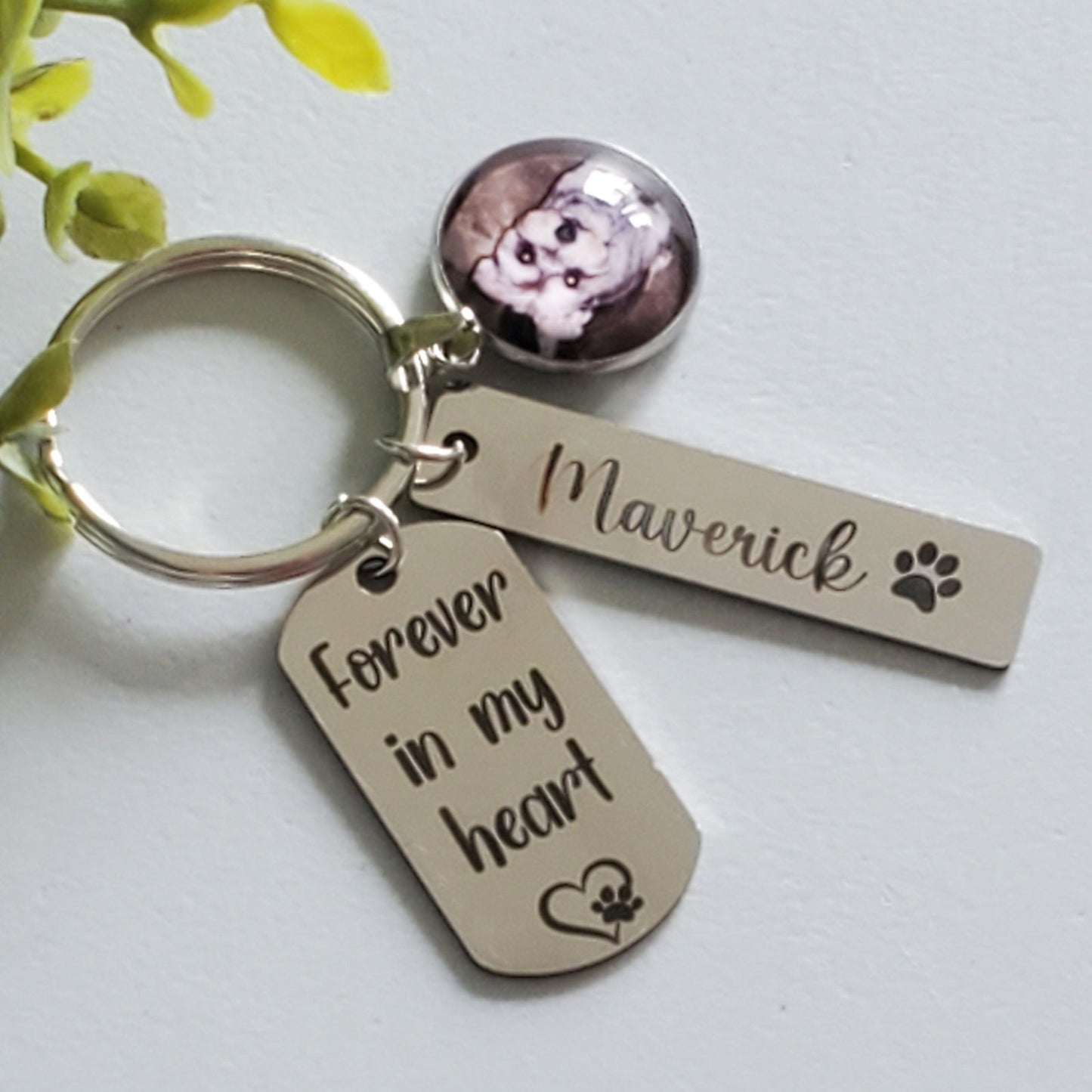 Dog Memorial Keychain - Wags and Willows