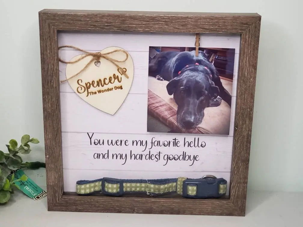 Dog Remembrance Frame - Wags and Willows