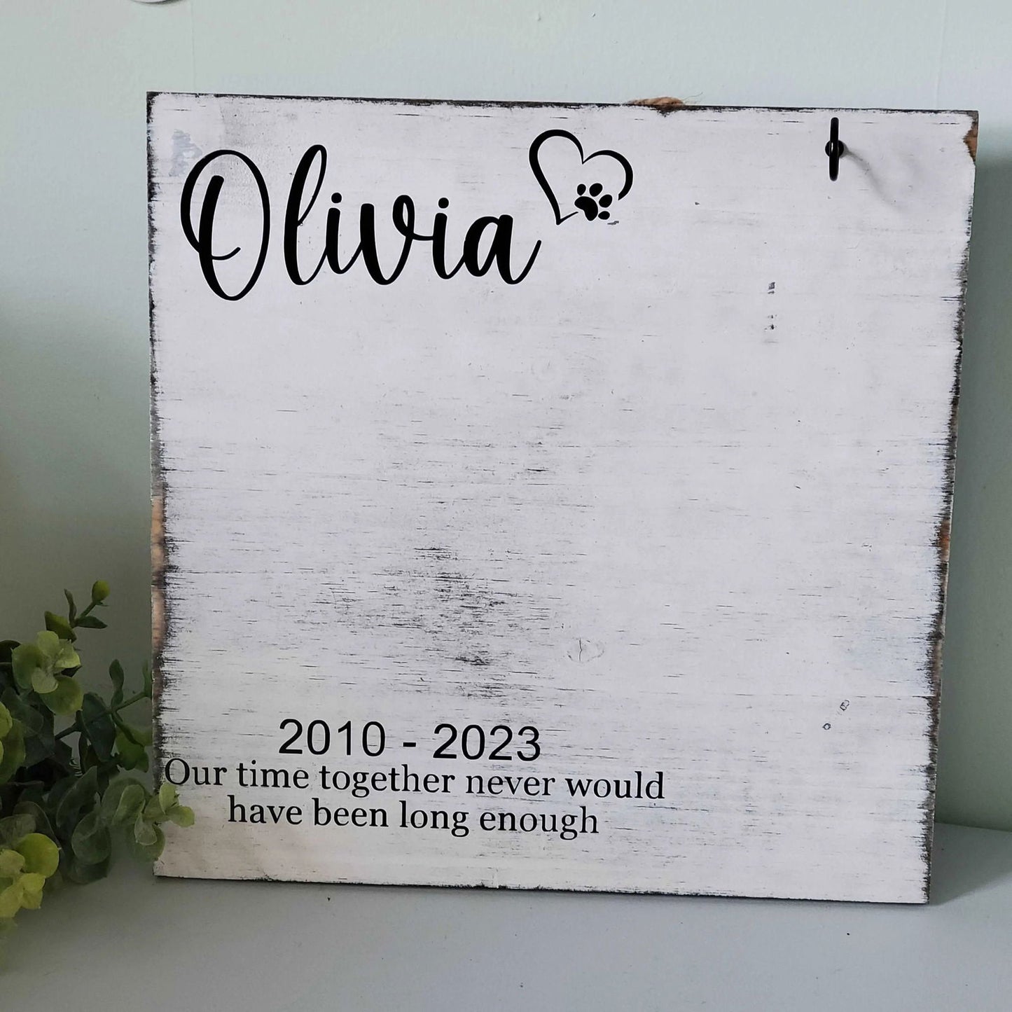 Personalized Dog Collar Memorial Frame - Wags and Willows