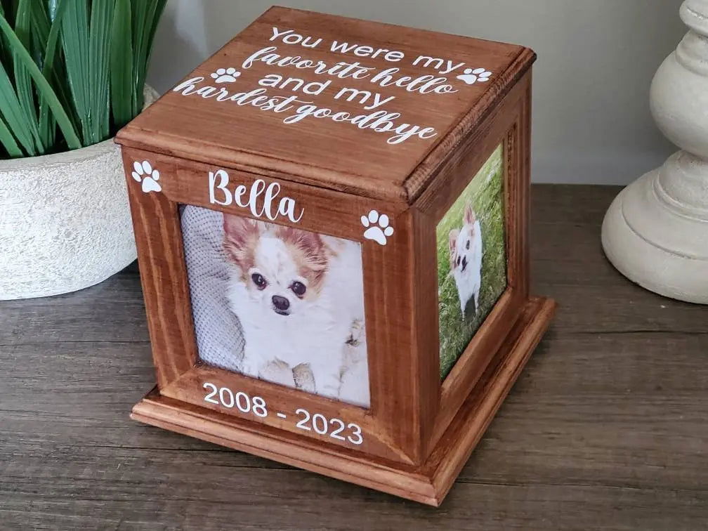 - Personalized Pet Urn - Personalized dog urn, Personalized Cat urn - Wags and Willows