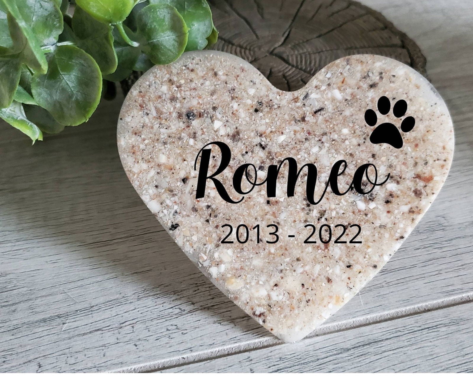 Pet Ashes Keepsake Pet cremation keepsake heart resin heart with ashes loss of pet Keepsake with dogs ashes Keepsake with cats ashes