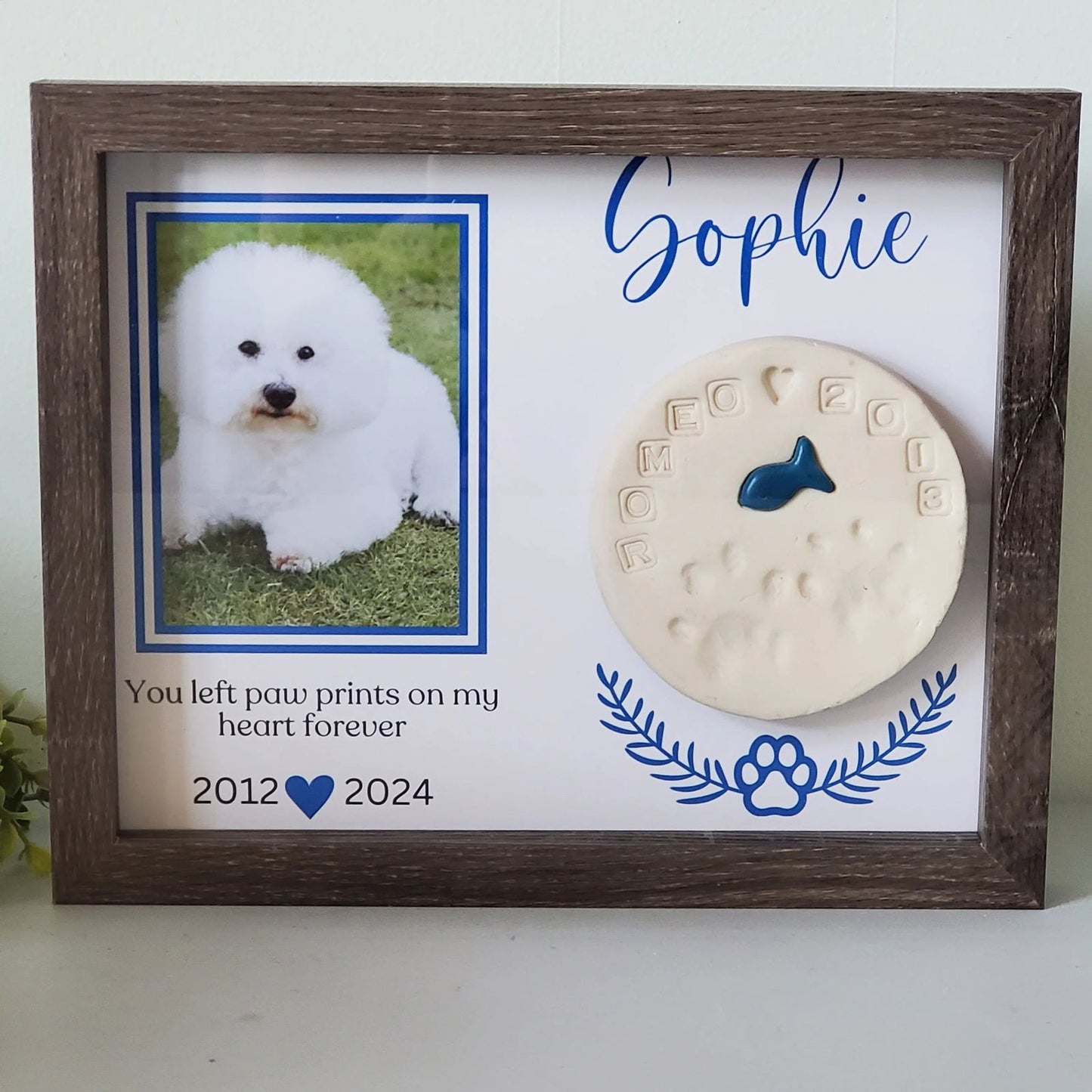 Pet Memorial Frame-Pet Memory box, Cat Memorial Frame - Wags and Willows