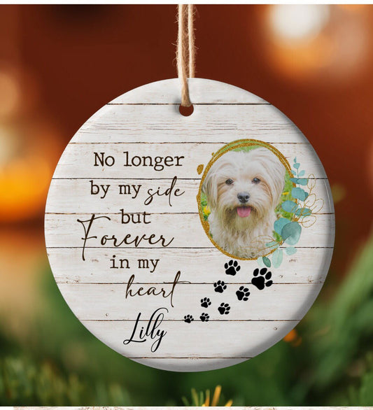 Pet Memorial Ornament, cat memorial ornament, dog memorial ornament, Gift for loss of dog, gift for loss of cat, dog ornament, cat ornament - Wags and Willows