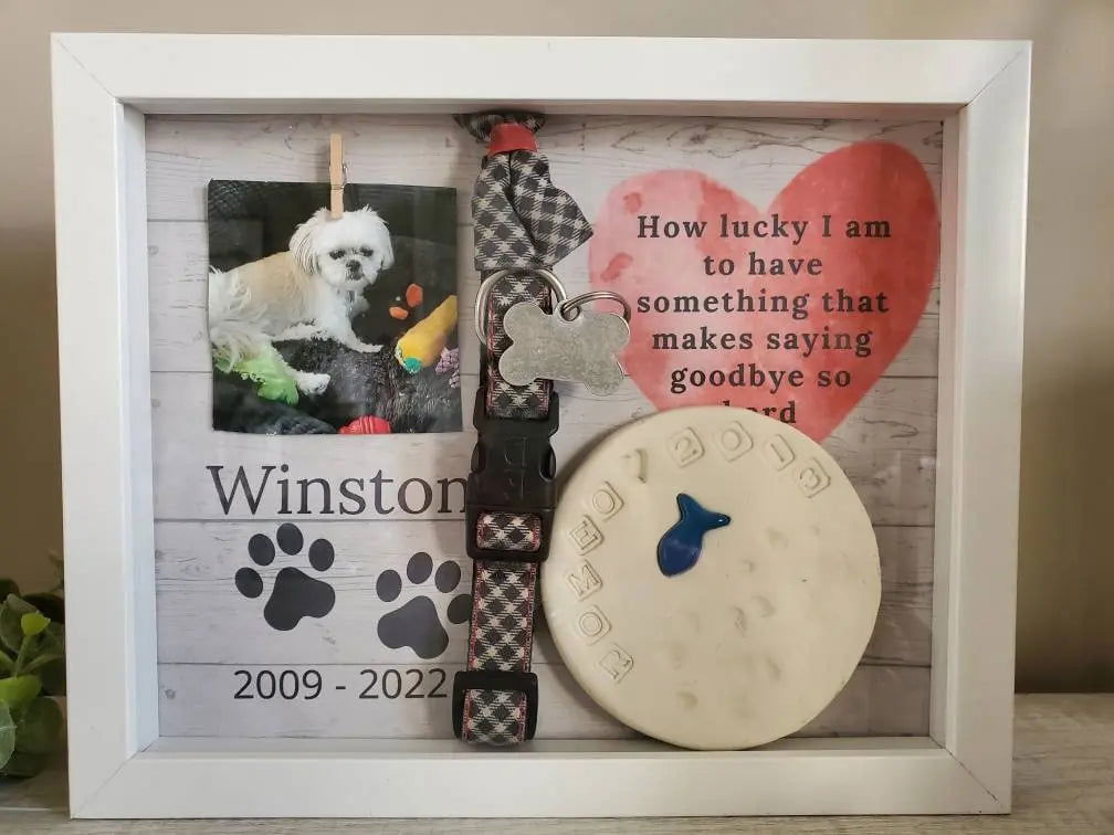 Pet Memorial Shadowbox - Wags and Willows