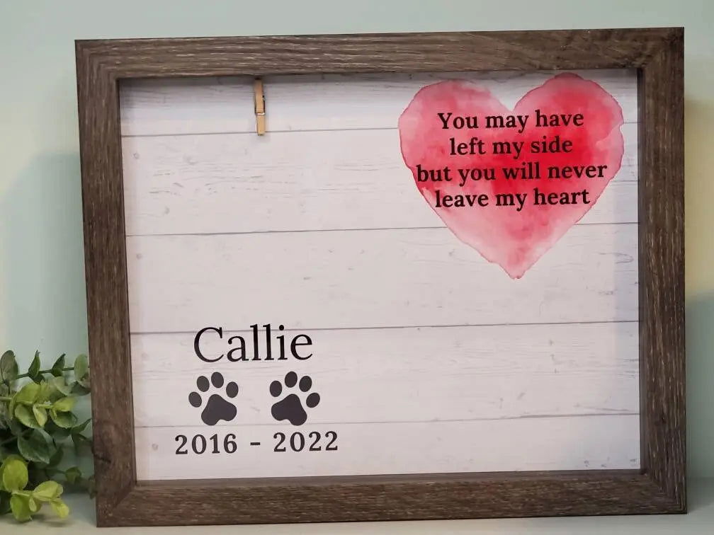 Pet Memorial Shadowbox - Wags and Willows