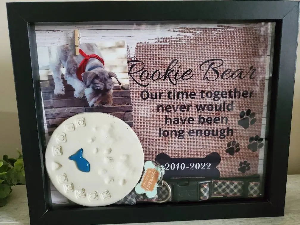 Pet Memorial Shadowbox - Wags and Willows
