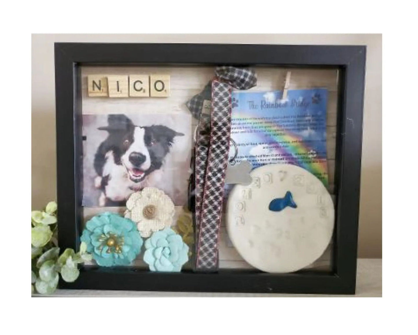 Pet Memorial Shadowbox - Wags and Willows