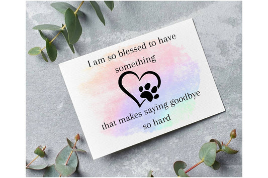 Pet Memorial Sympathy Card, Card for loss of Pet, loss of dog, loss of cat, Sympathy card for loss of Pet - Wags and Willows