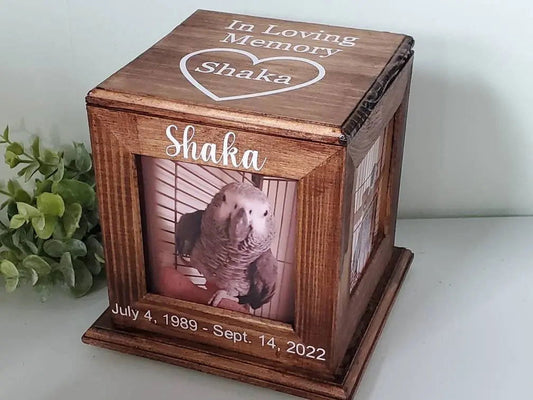 Pet Urn for birds, urn for birds, urn for small animals - Wags and Willows