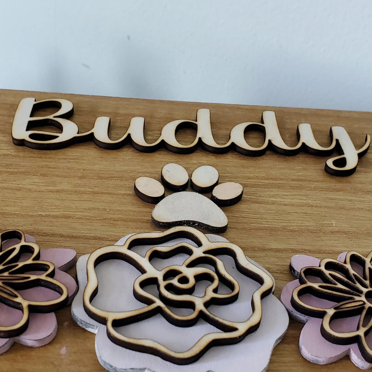 Pet Urn for dogs, pet urn for cats, Pet Memorial Box, pet urn with flowers, Large Dog Urn, Memory Box for pet - Wags and Willows