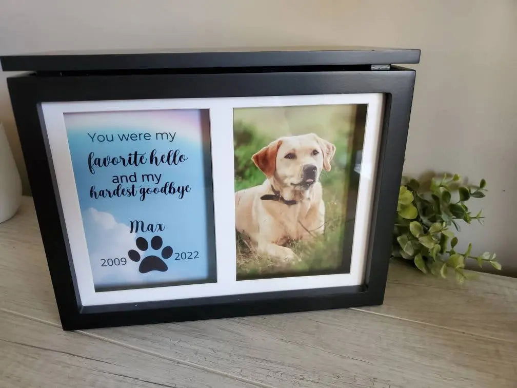 Pet cremation urn for ashes, dog urn for ashes, cat urn for ashes - Wags and Willows
