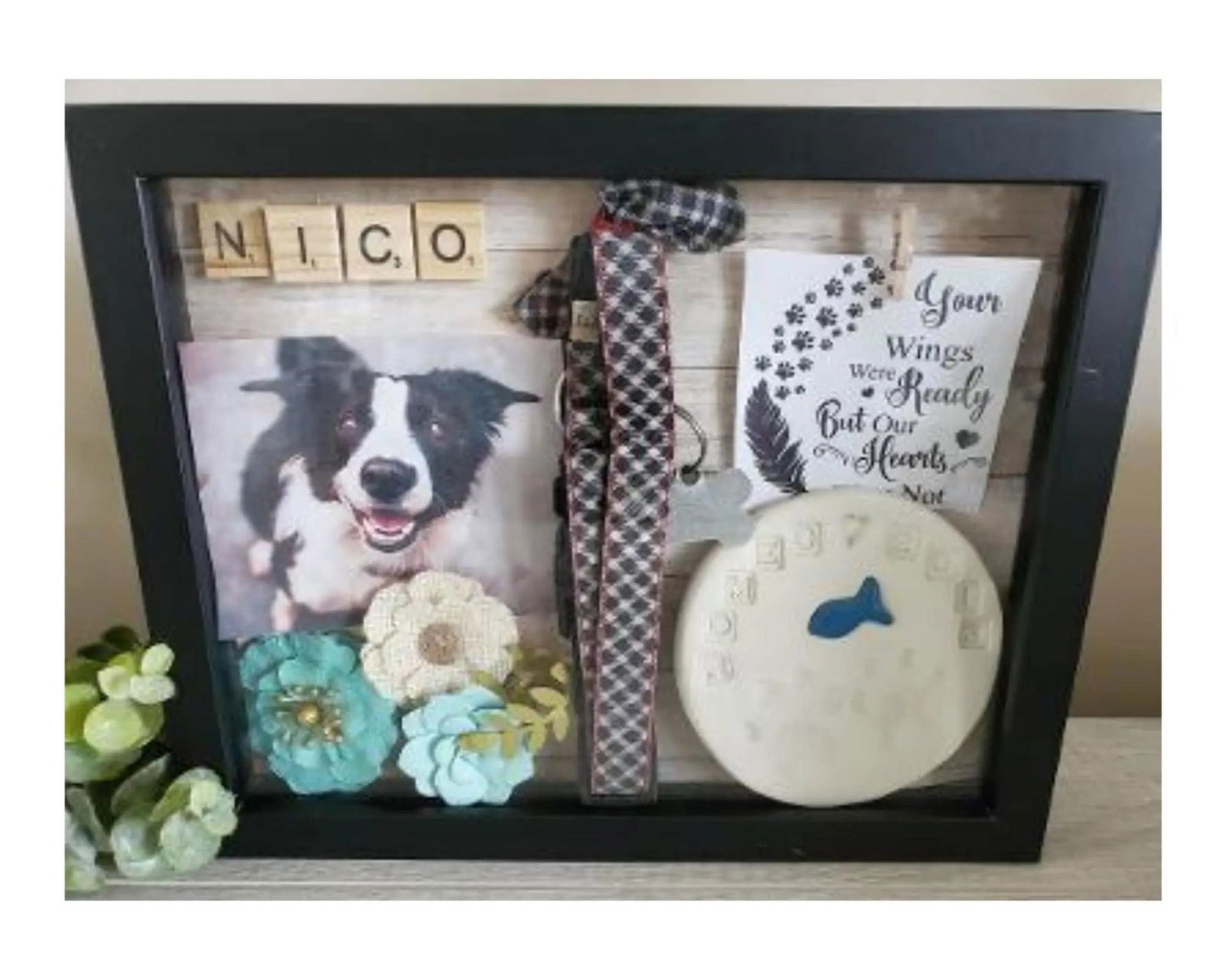 Rabbit Memorial Shadowbox, rabbit Memorial , bunny Memorial, - Wags and Willows