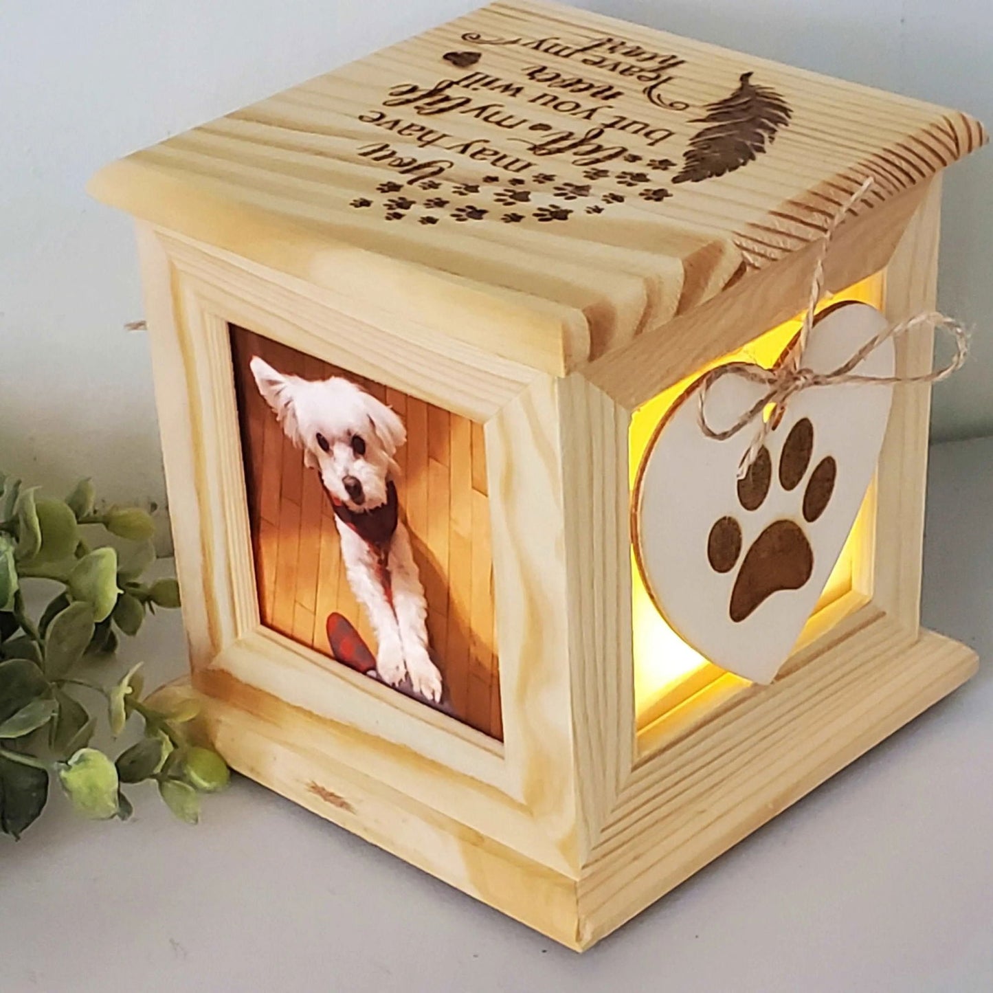 Small dog urn, cat urn, cat memorial, pet urn for cats, pet urn for dogs - Wags and Willows