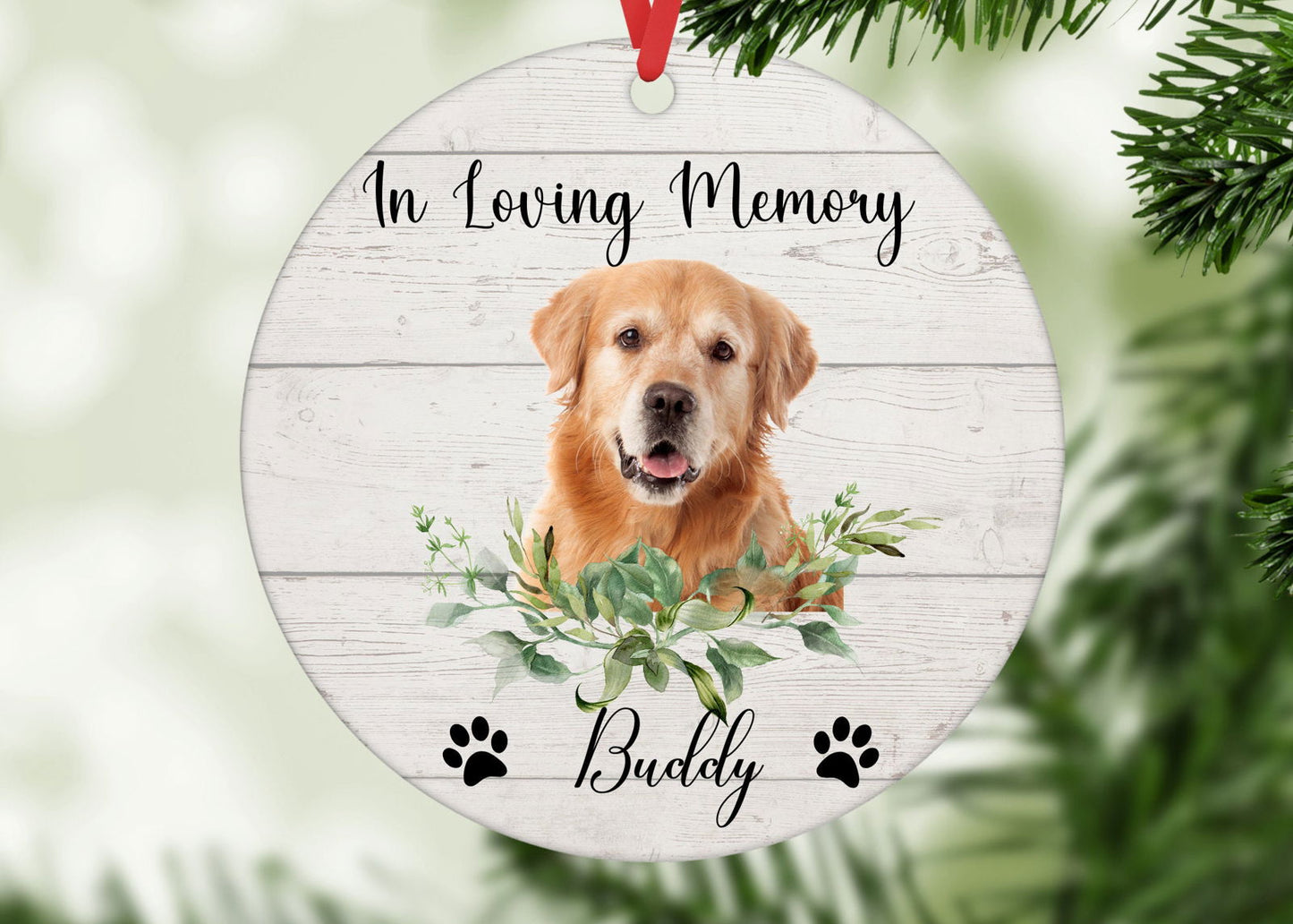 Cat Memorial ornament, Dog Memorial Ornaments, Pet Memorial Ornament - Wags and Willows 