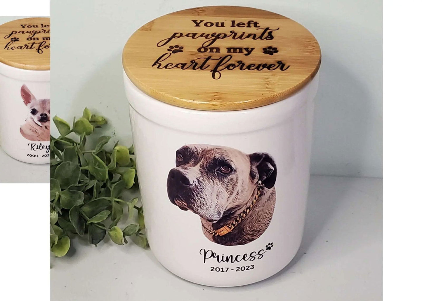 Ceramic Pet Urn-Custom Dog urn, Custom Cat Urn - Wags and Willows 