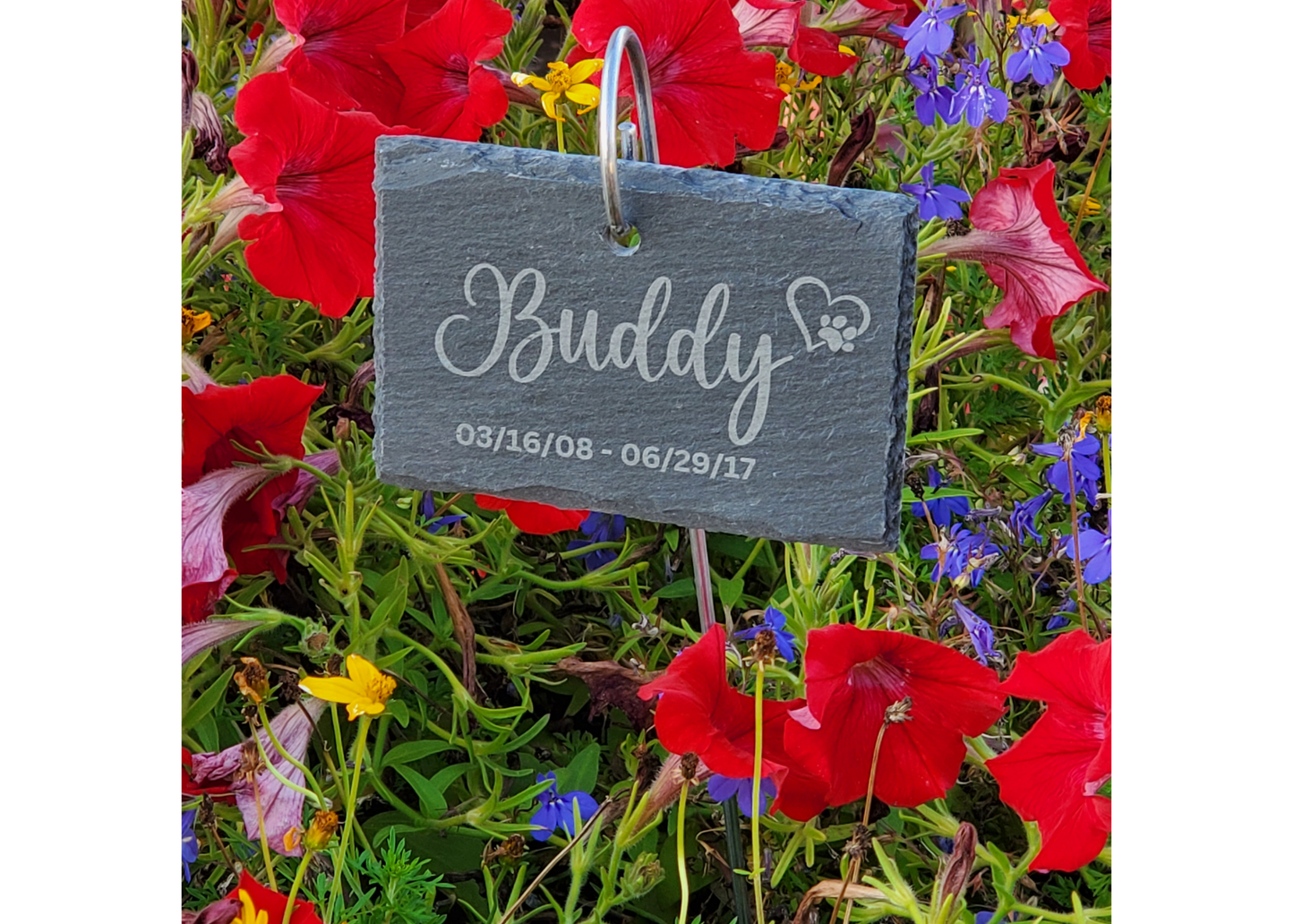 Pet Memorial Grave Marker stone Slate Sign