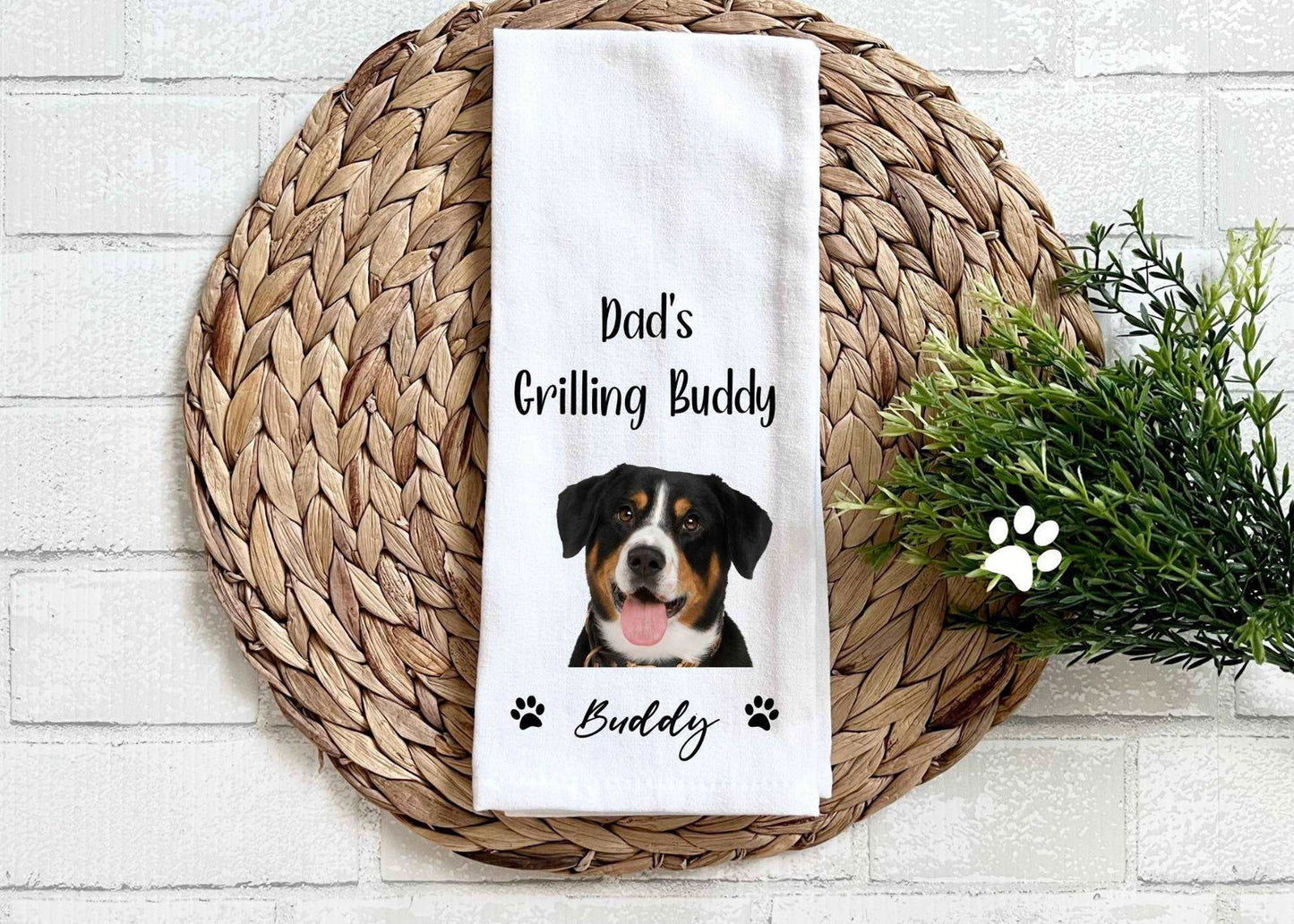 Custom Dog Towel Gift for Dog Dad - Wags and Willows 