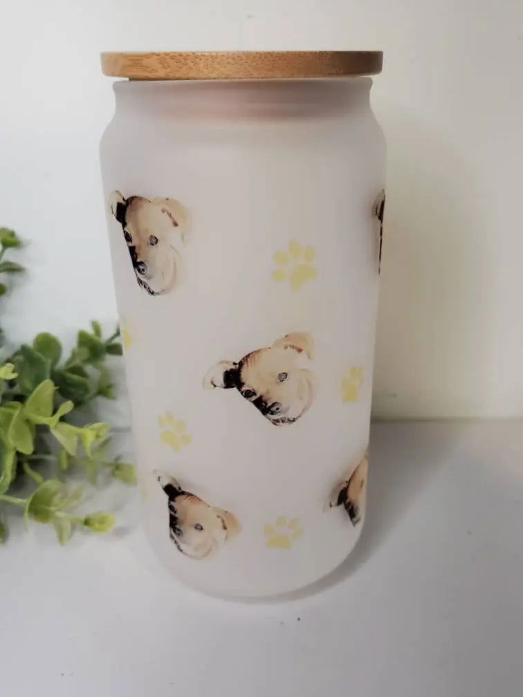 Custom Pet Glass Tumbler - Wags and Willows 