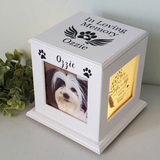 Custom Pet Urn: Personalized Dog Urn, Custom Cat Urn, Small Dog Urn - Wags and Willows 