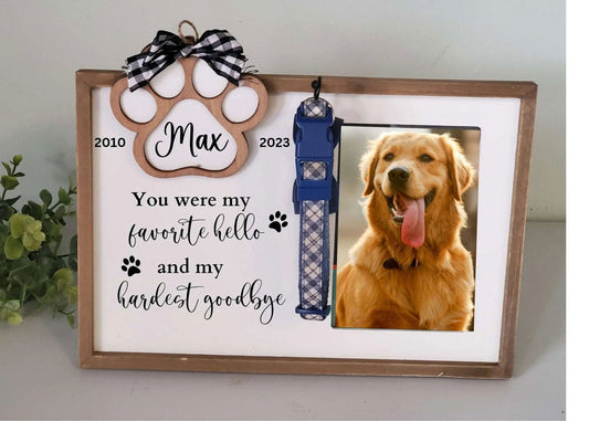 Dog Memorial Frame - Wags and Willows 