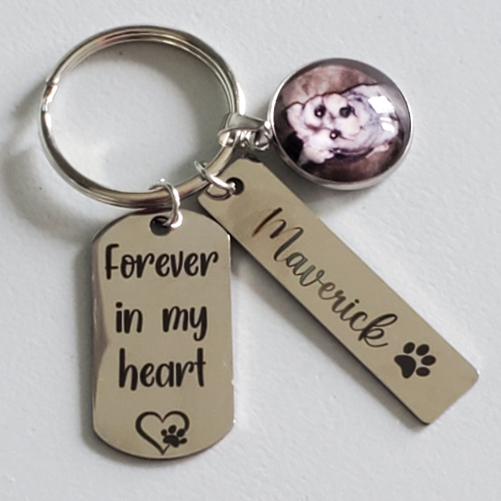 Dog Memorial Keychain - Wags and Willows 