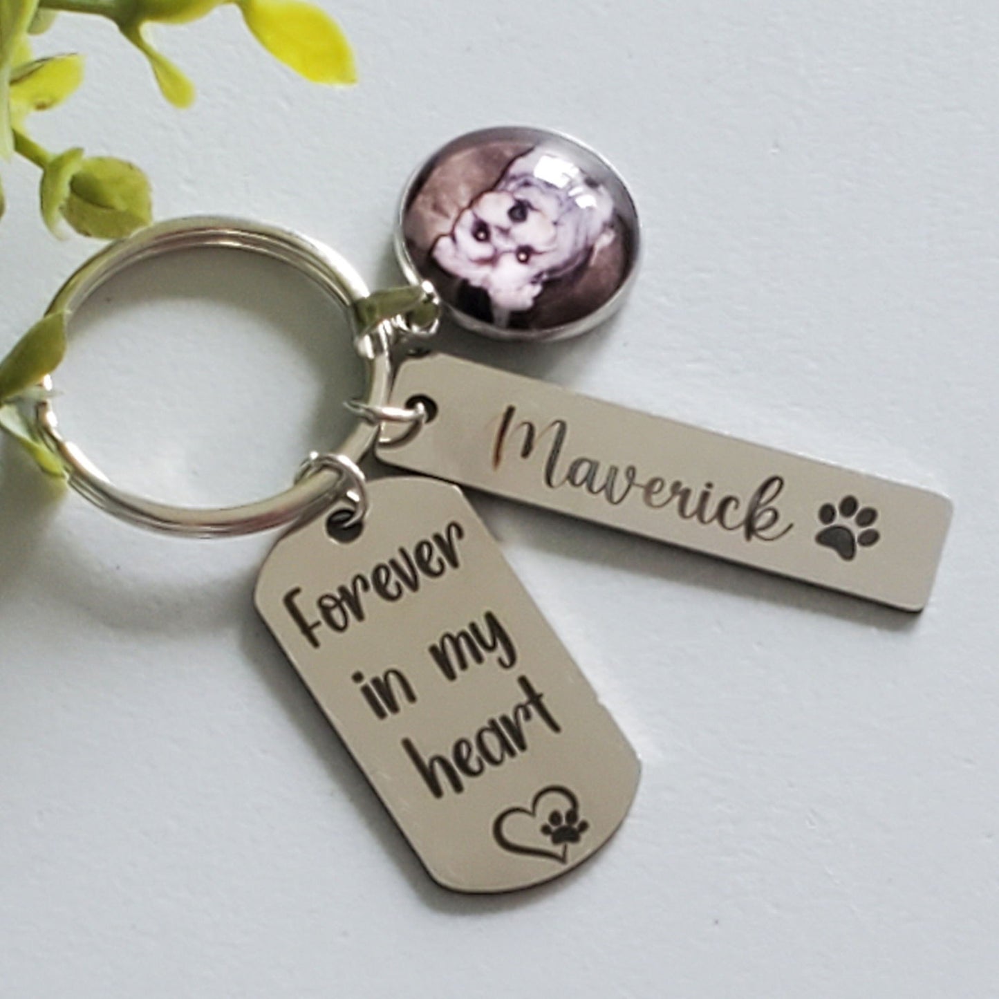 Dog Memorial Keychain - Wags and Willows 