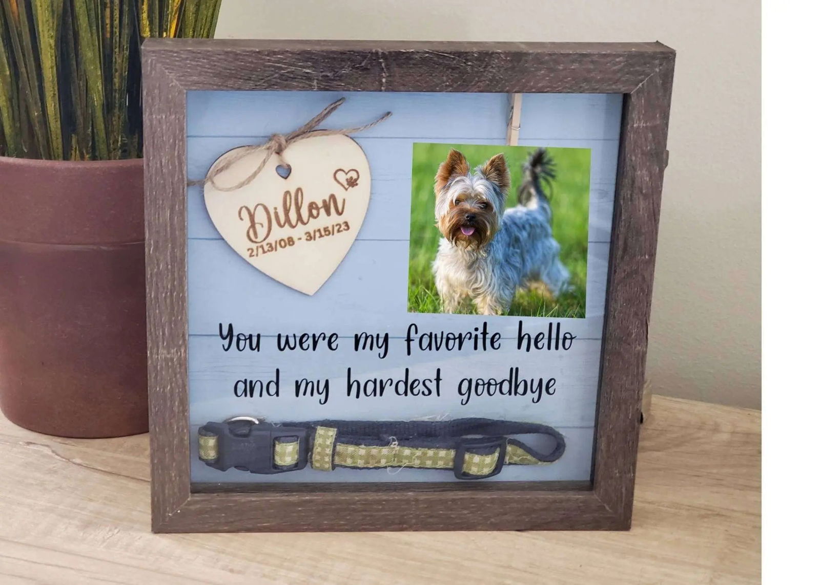 Dog Remembrance Frame - Wags and Willows 