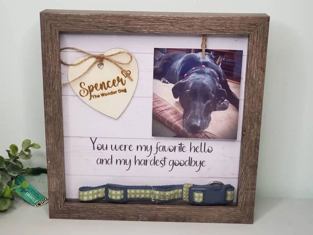 Dog Remembrance Frame - Wags and Willows 