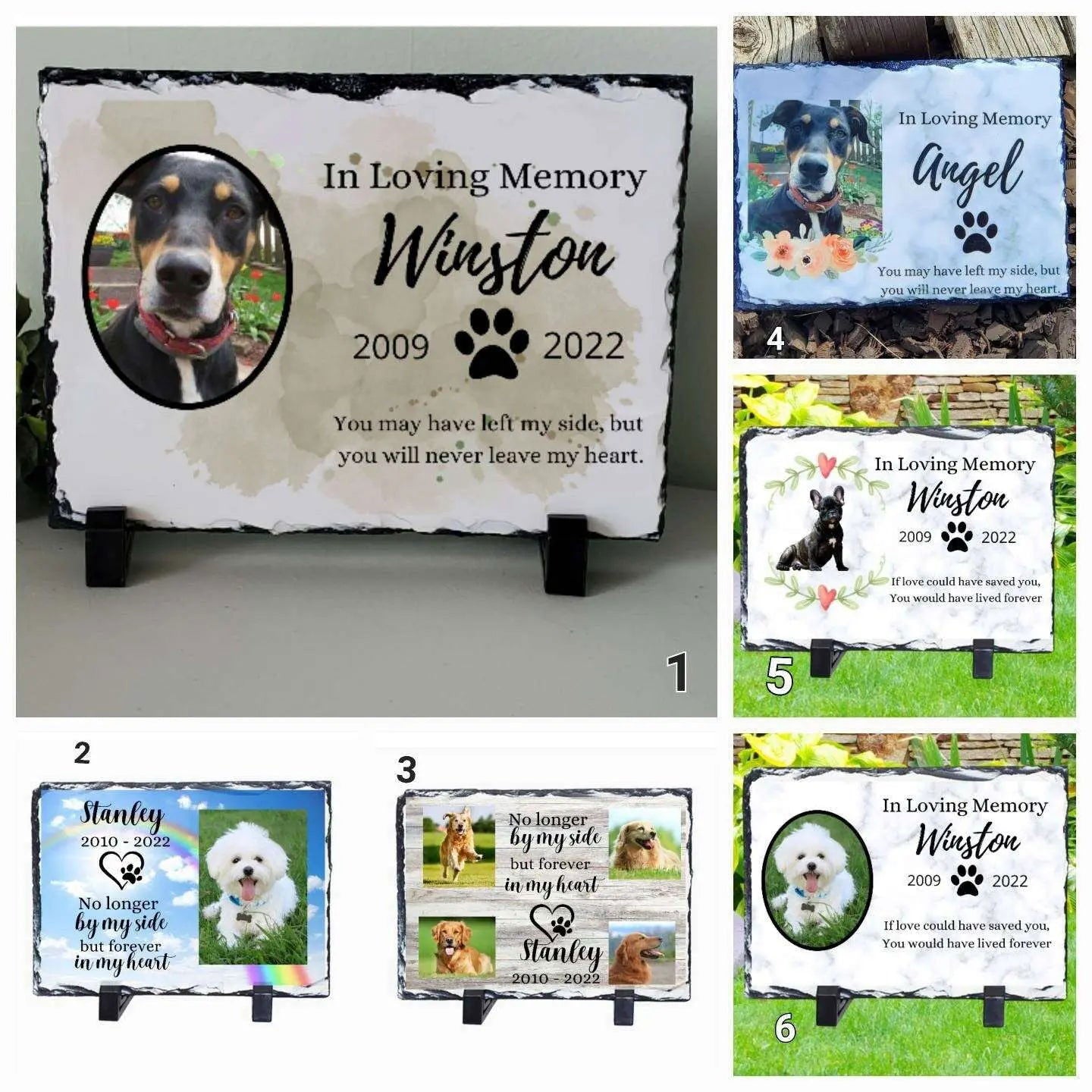 Memorial Stone for Pet, Pet Memorial Stones - Wags and Willows 