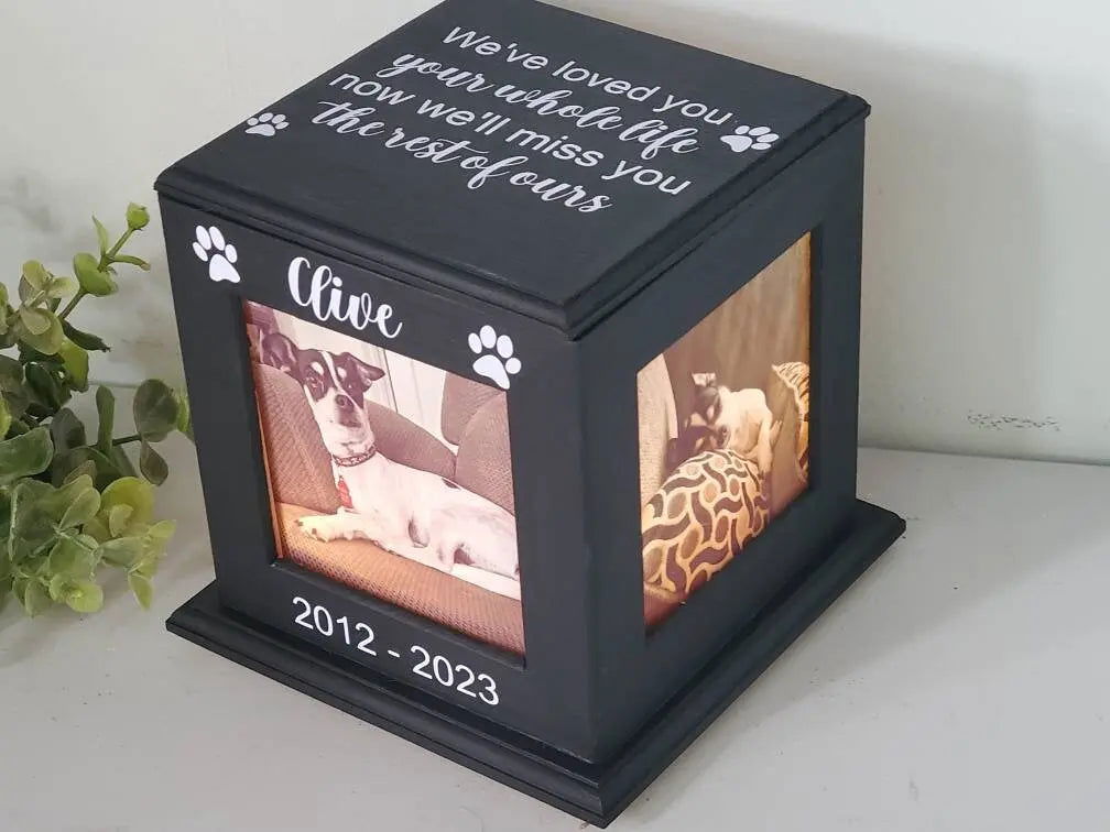 Personalized pet urn, Pet urn for cats, pet urns for small dogs, Cat urn, Small dog urn - Wags and Willows 