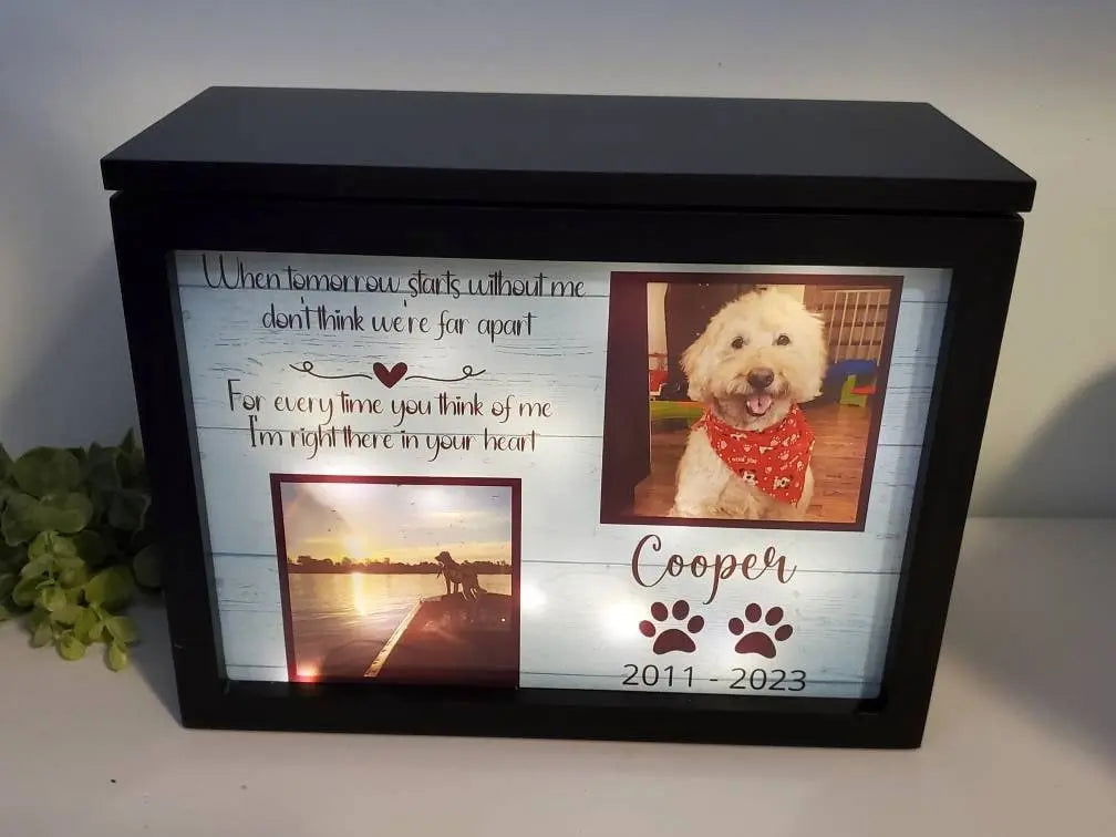 Pet Cremation Urn for ashes, Pet urn for dogs, Pet urn for cats - Wags and Willows 