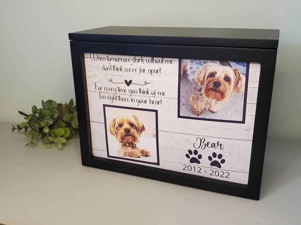 Pet Cremation Urn for dogs ashes, pet urn for cats ashes, Custom Pet urn, Large Dog Urn - Wags and Willows 