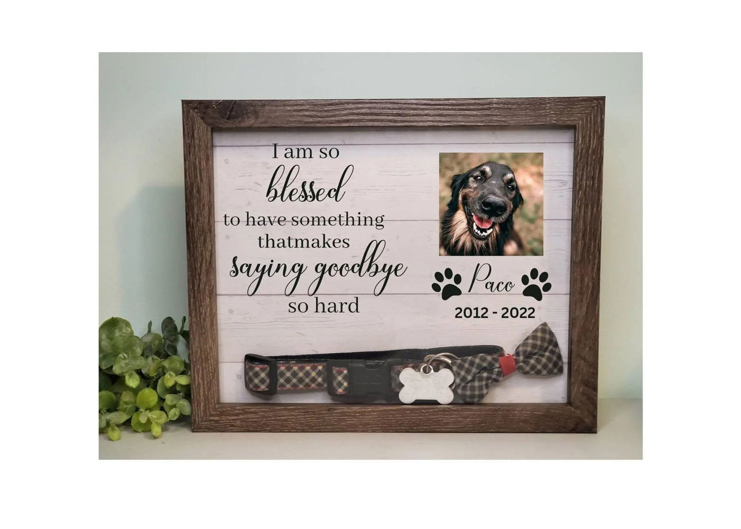 Pet Memorial Shadowbox - Wags and Willows 