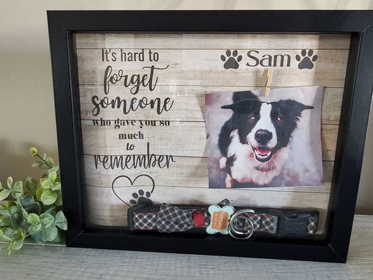 Pet Memorial frame, dog memorial frame, cat memorial frame - Wags and Willows 
