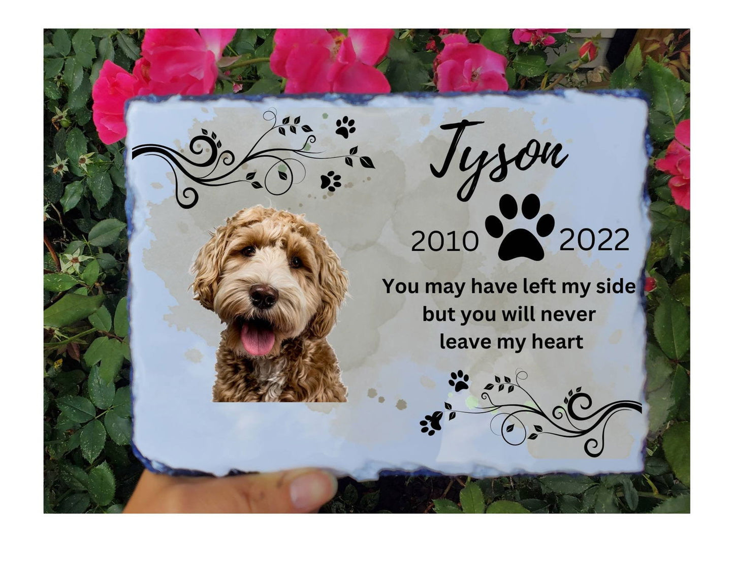 Pet Memorial garden Stone, pet memorial grave stone, Dog Memorial , Cat Memorial, Loss of Pet Gift, Pet Memorial grave stone, pet memorial - Wags and Willows 