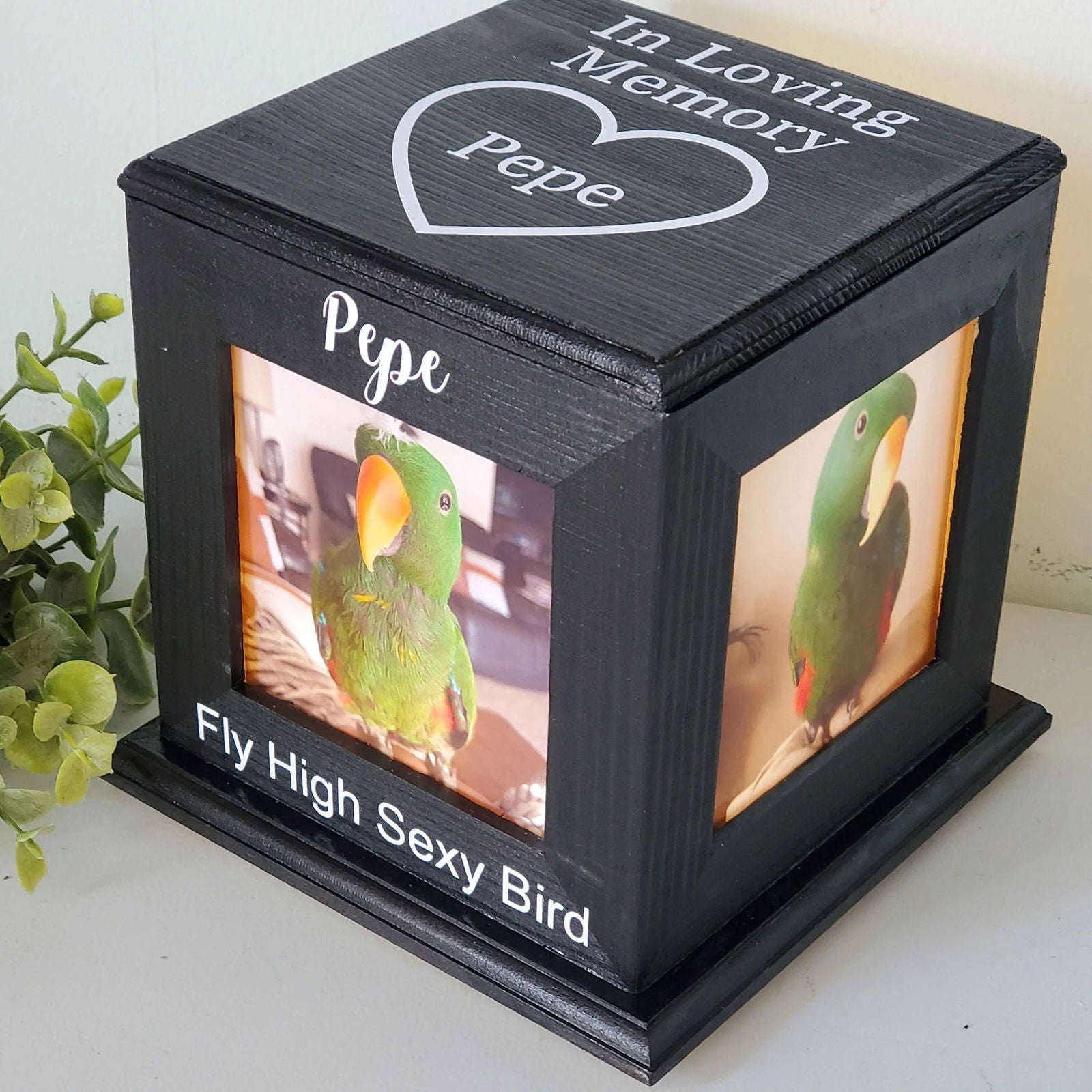 Pet Urn for birds, urn for birds, urn for small animals - Wags and Willows 