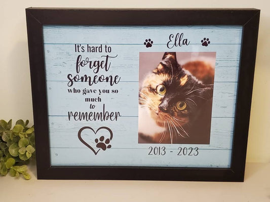 Pet Memorial Picture frame, Pet memorial, Dog Memorial photo frame, Cat Memorial frame, Loss of Pet Gift, Dog frame, Pet Sympathy Gift