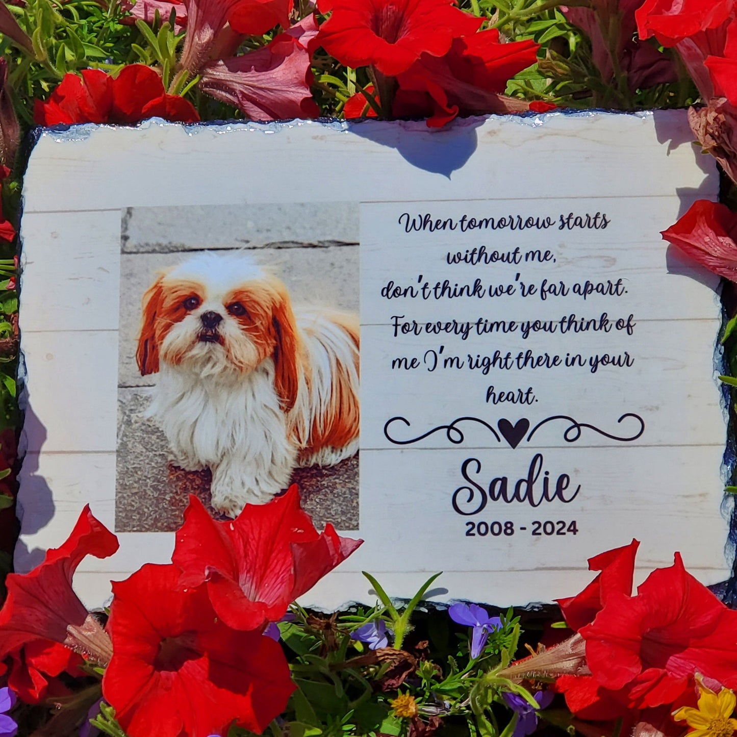 Pet Memorial Stone, pet memorial grave marker, Dog Memorial plaque, Cat grave marker memorial stone