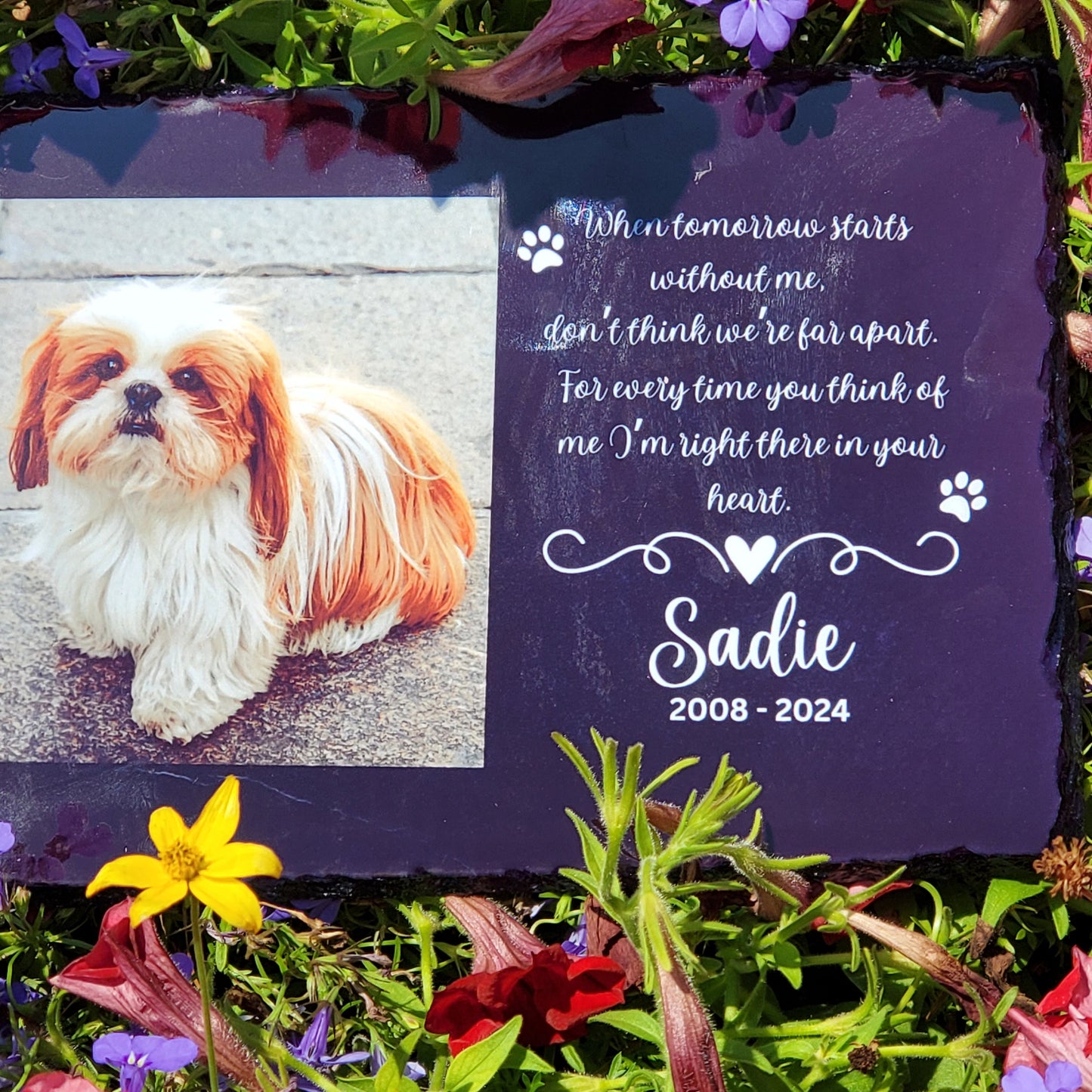 Pet Memorial Stone, pet memorial grave marker, Dog Memorial plaque, Cat Memorial grave marker, Loss of Pet Gift, Pet Memorial grave stone