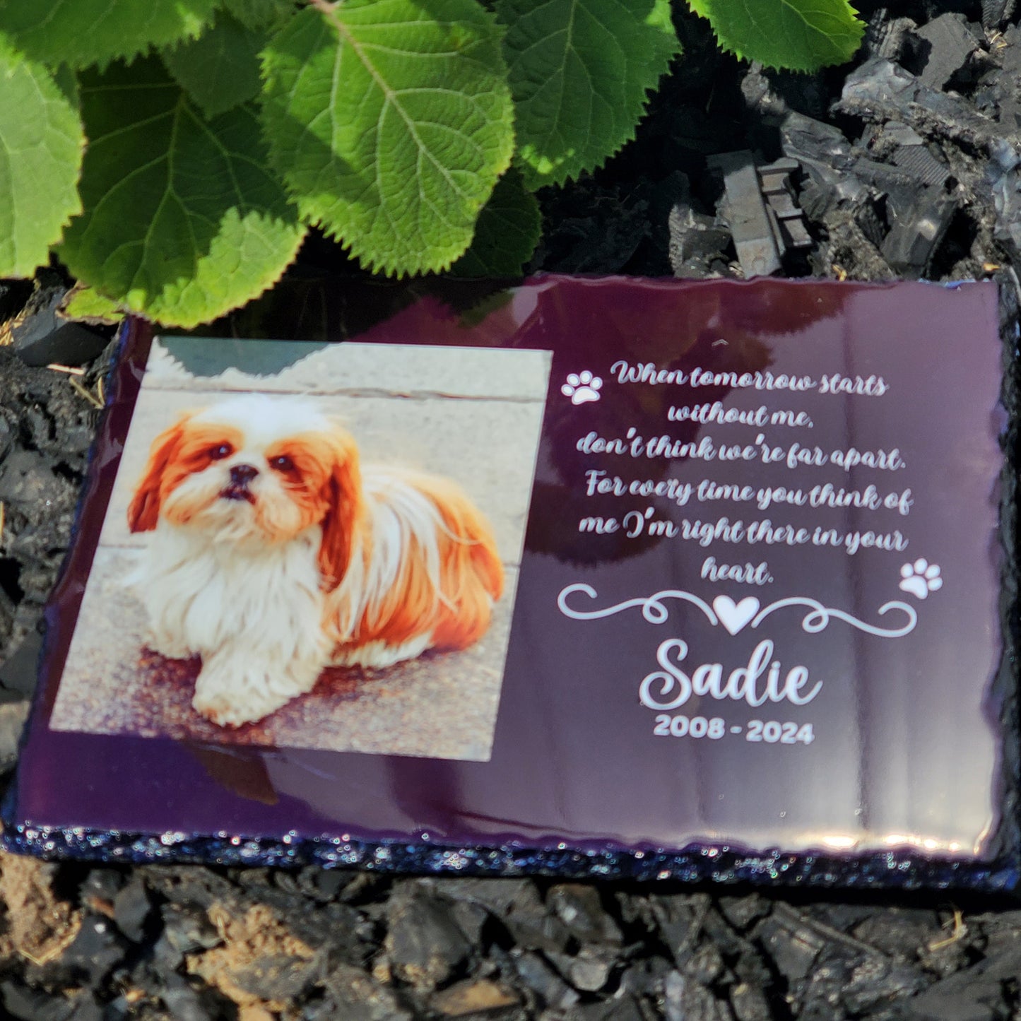 Pet Memorial Stone, pet memorial grave marker, Dog Memorial plaque, Cat Memorial grave marker, Loss of Pet Gift, Pet Memorial grave stone