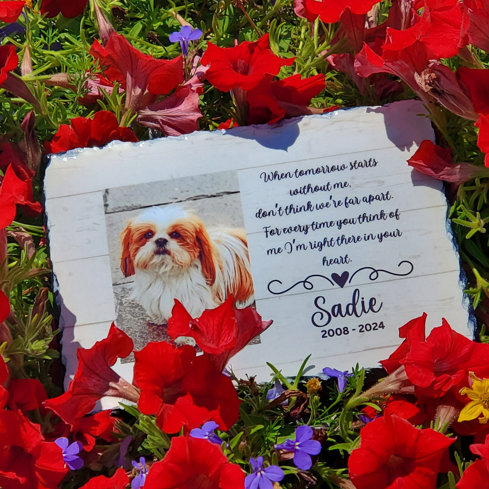 Pet Memorial Stone, pet memorial grave marker, Dog Memorial plaque, Cat grave marker memorial stone