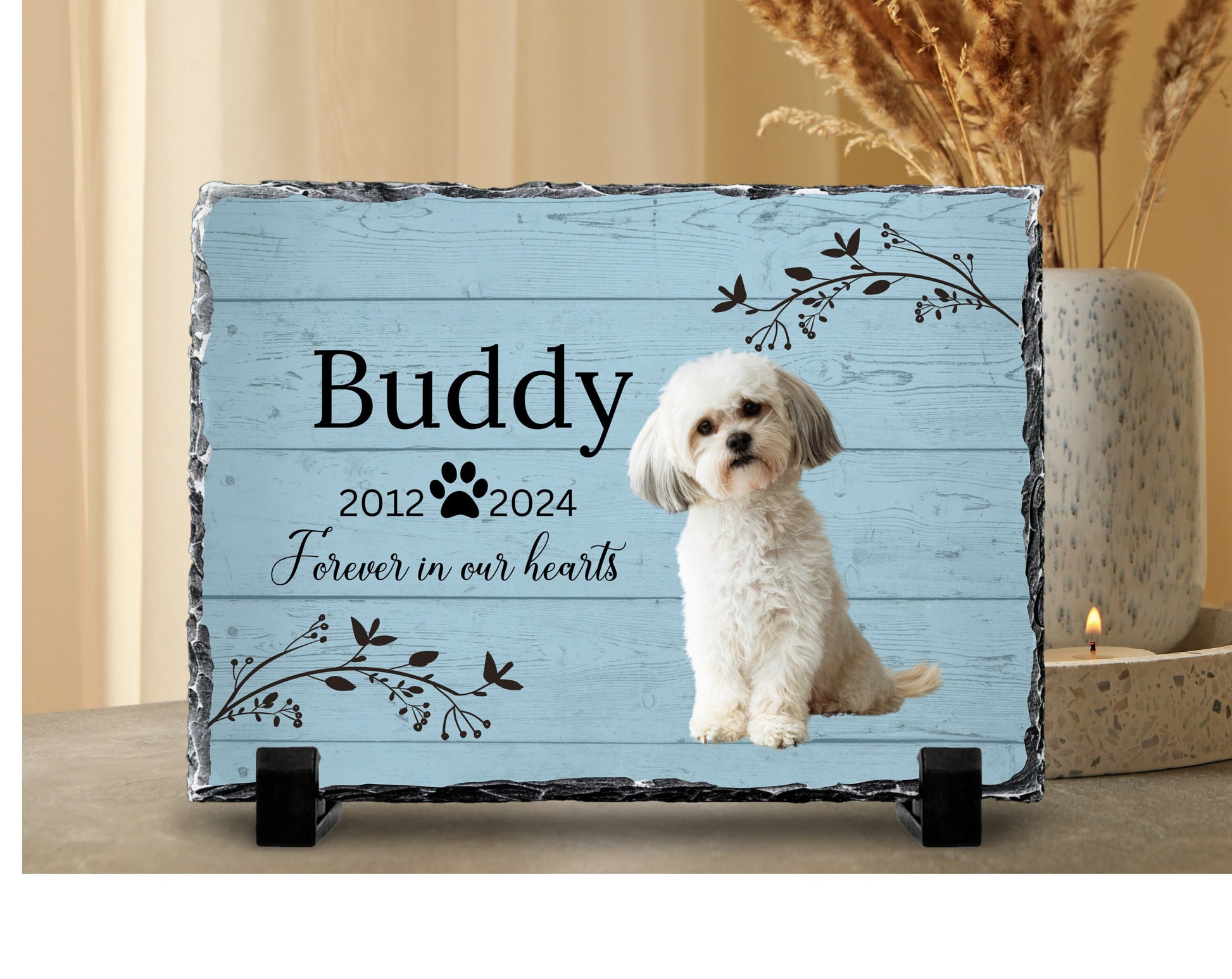 Pet Memorial Plaque, Grave marker for cat, grave marker for dog, Pet memorial Gift, Loss of Pet Gift