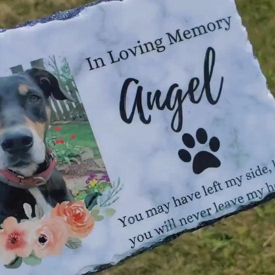 Pet Memorial Stone plaque, pet memorial grave marker, Dog Memorial gift , Cat Memorial, Loss of Pet, Pet grave stone, pet memorial gift